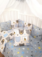   Набор в кроватку из подушечек "Мишки и Звезды"