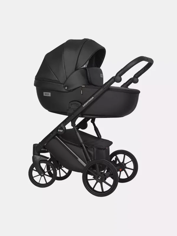 Коляска 3 в 1 Riko Basic Montana Ecco 12 black