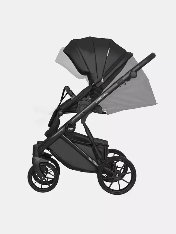 Коляска 3 в 1 Riko Basic Montana Ecco 12 black — изображение 5