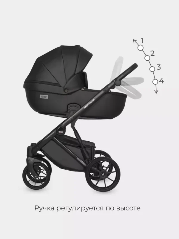 Коляска 3 в 1 Riko Basic Montana Ecco 12 black — изображение 21
