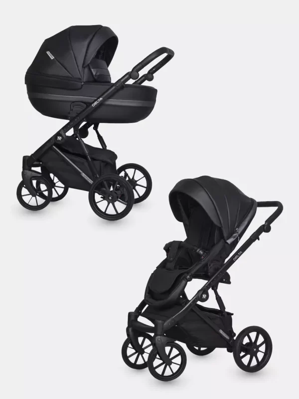 Коляска 2 в 1 Riko Basic Delta Ecco 15 black — изображение 94