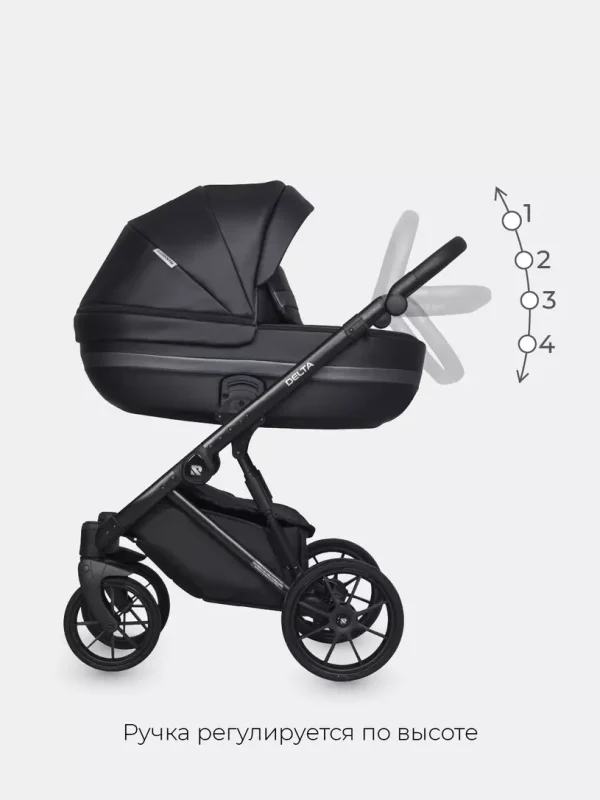Коляска 2 в 1 Riko Basic Delta Ecco 15 black — изображение 73
