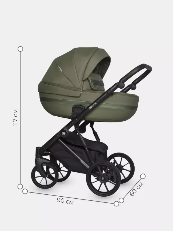 Коляска 2 в 1 Riko Basic Delta Ecco 15 black — изображение 52