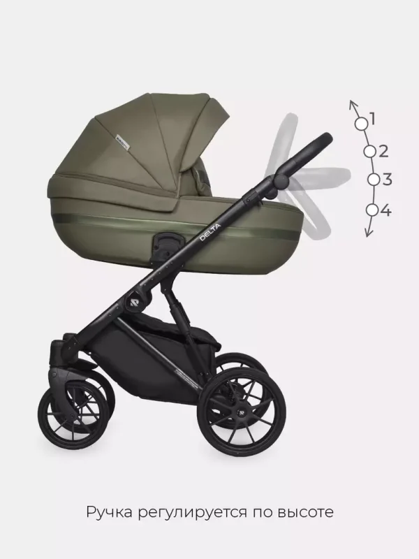 Коляска 2 в 1 Riko Basic Delta Ecco 15 black — изображение 48