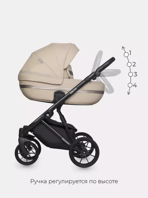 Коляска 2 в 1 Riko Basic Delta Ecco 15 black — изображение 25