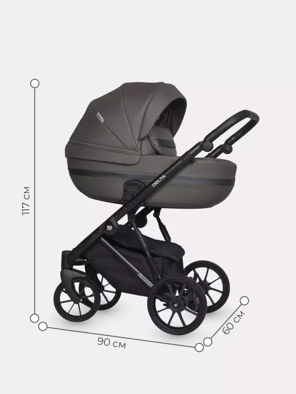 Коляска 2 в 1 Riko Basic Delta Ecco 15 black — изображение 2