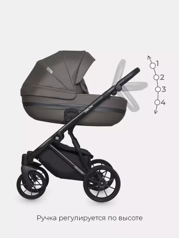 Коляска 2 в 1 Riko Basic Delta Ecco 15 black — изображение 99