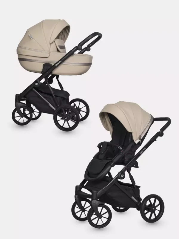 Коляска 2 в 1 Riko Basic Delta Ecco 15 black — изображение 95
