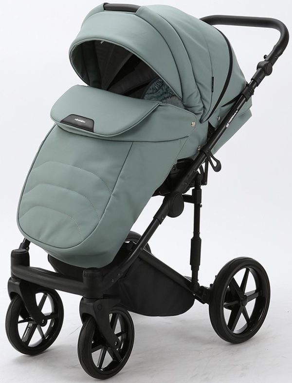 Детская коляска Adamex Zico Deluxe 2 в 1 Z-SM03 СЕР. КОЖА — изображение 50