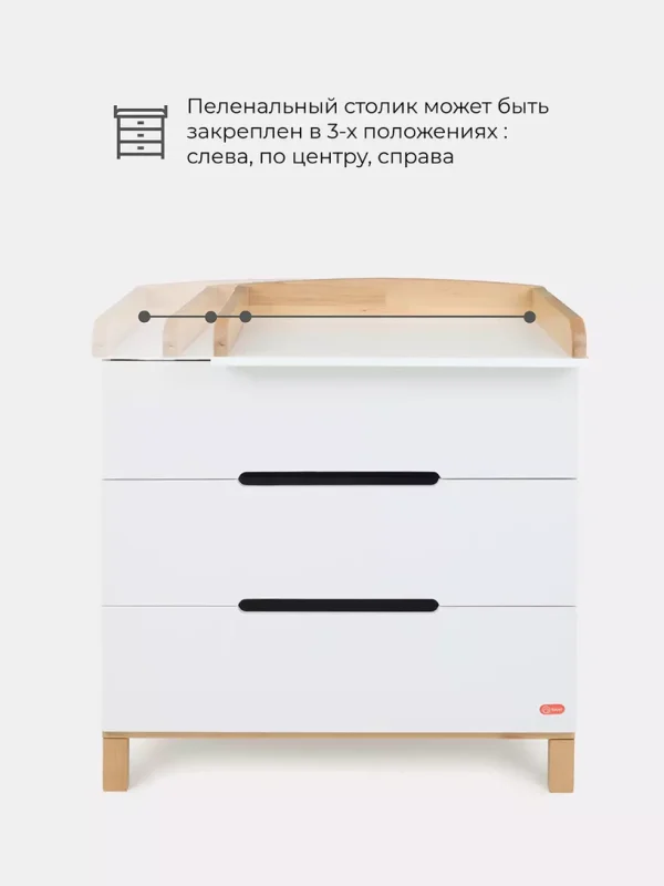 Комод пеленальный Rant Indy 8003 Cloud white — изображение 19