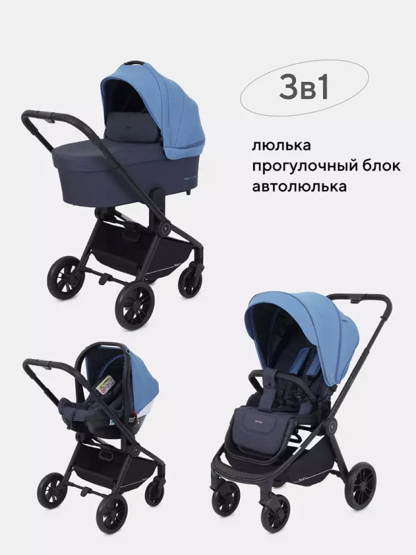 Коляска 3 в 1 Rant Basic Energy Blue — изображение 28