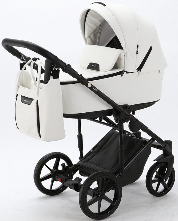 Детская коляска Adamex Zico Deluxe 2 в 1 Z-SM03 СЕР. КОЖА — изображение 44