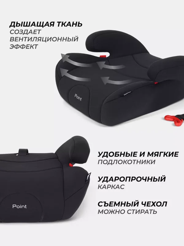 Автокресло-бустер Rant Point 23 (15-36 кг) Black — изображение 7