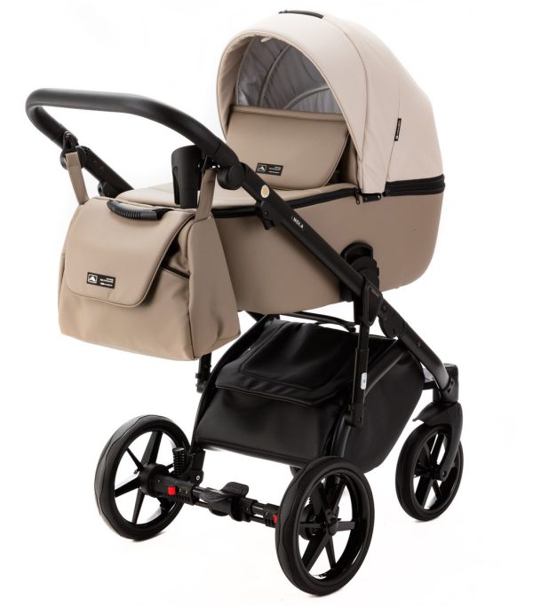 Детская коляска Adamex Nola Deluxe 2 в 1 N-SA28 (КОРИЧНЕВАЯ КОЖА) — изображение 39