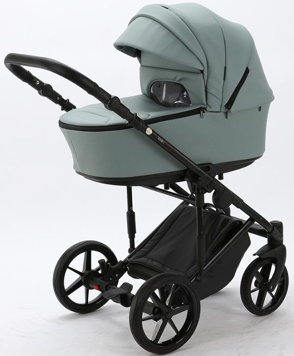 Детская коляска Adamex Zico Deluxe 2 в 1 Z-SM03 СЕР. КОЖА — изображение 25