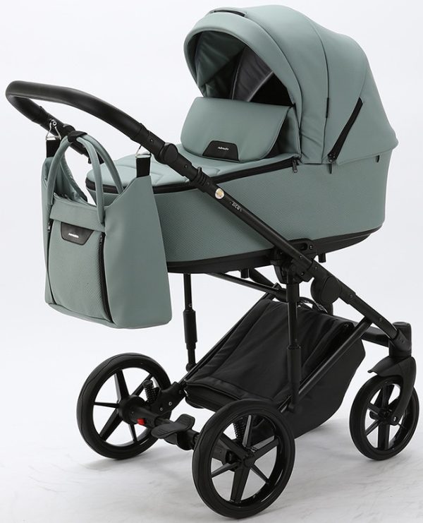 Детская коляска Adamex Zico Deluxe 2 в 1 Z-SM03 СЕР. КОЖА — изображение 21