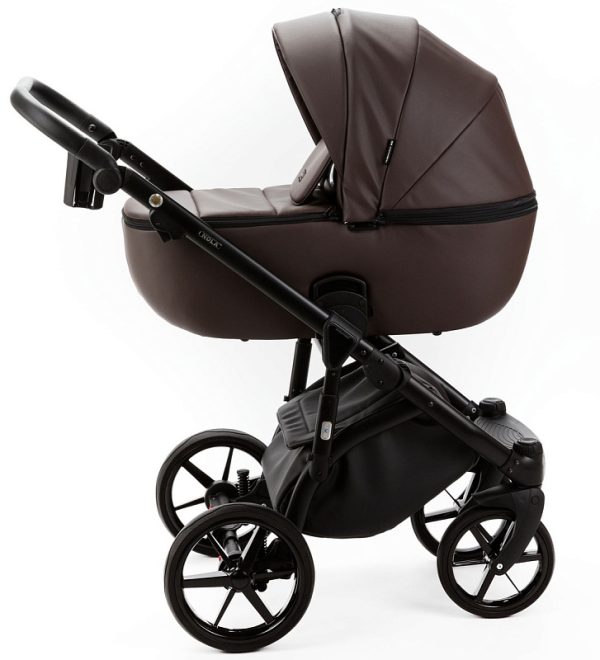 Детская коляска Adamex Nola Deluxe 2 в 1 N-SA28 (КОРИЧНЕВАЯ КОЖА) — изображение 26