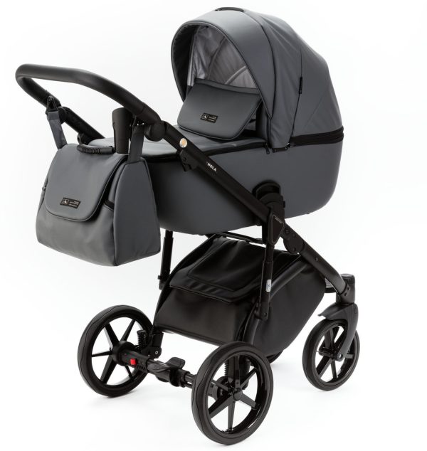 Детская коляска Adamex Nola Deluxe 2 в 1 N-SA28 (КОРИЧНЕВАЯ КОЖА) — изображение 23