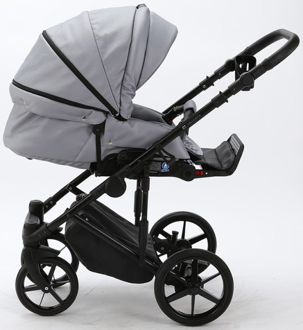 Детская коляска Adamex Zico Deluxe 2 в 1 Z-SM03 СЕР. КОЖА — изображение 11