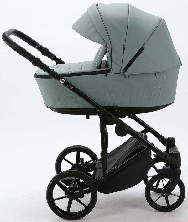 Детская коляска Adamex Zico Deluxe 2 в 1 Z-SM03 СЕР. КОЖА — изображение 9