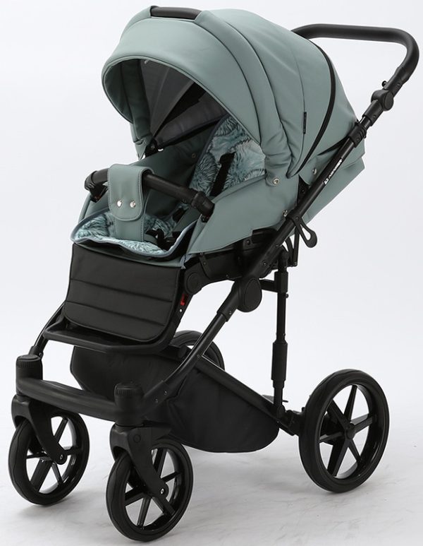 Детская коляска Adamex Zico Deluxe 2 в 1 Z-SM03 СЕР. КОЖА — изображение 7