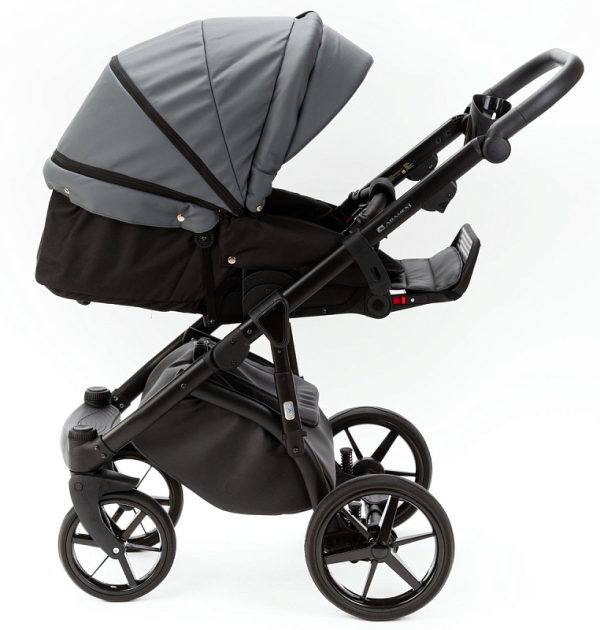 Детская коляска Adamex Nola Deluxe 2 в 1 N-SA28 (КОРИЧНЕВАЯ КОЖА) — изображение 12