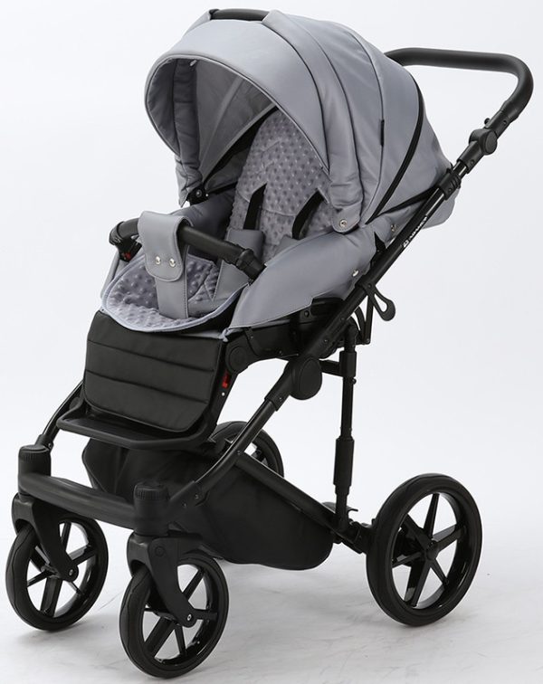 Детская коляска Adamex Zico Deluxe 2 в 1 Z-SM03 СЕР. КОЖА — изображение 5