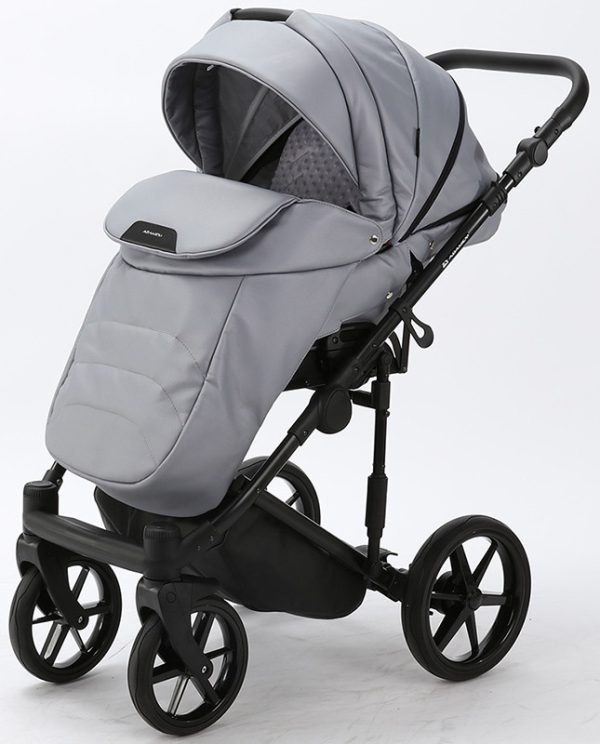 Детская коляска Adamex Zico Deluxe 2 в 1 Z-SM03 СЕР. КОЖА